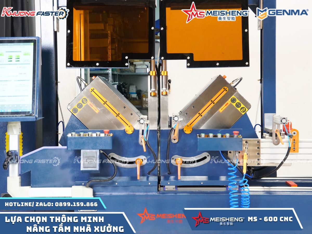 Máy Cắt Nhôm 2 Đầu Meisheng Ms 600 CNC Ngoại Tuyến